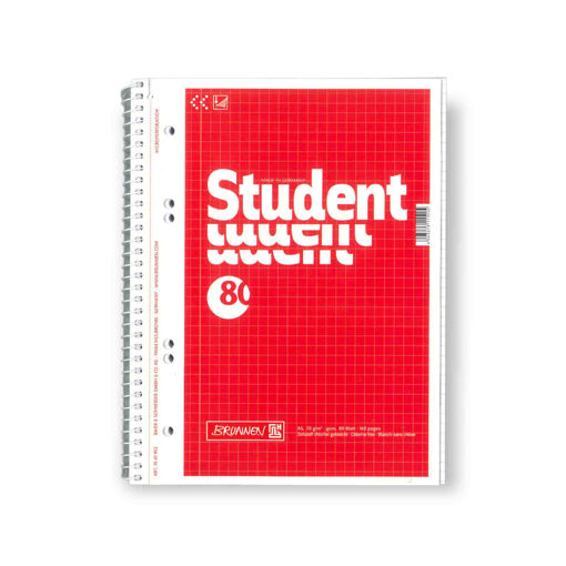 Picture of BRUNNEN REFILL PAD A5 WIREBOUND SQUARED 80 PAGES